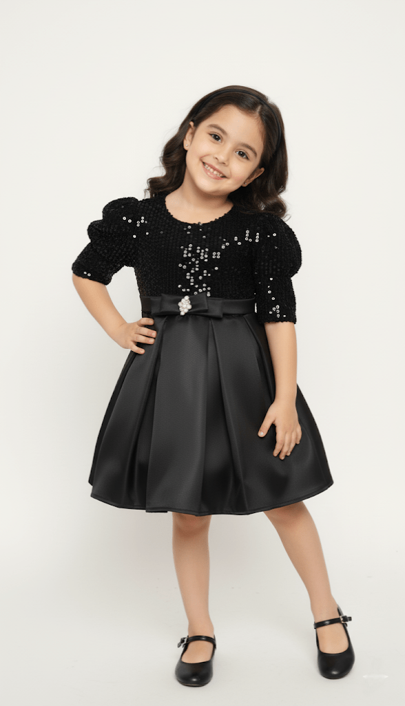 The Midnight Noir Sequin Frock