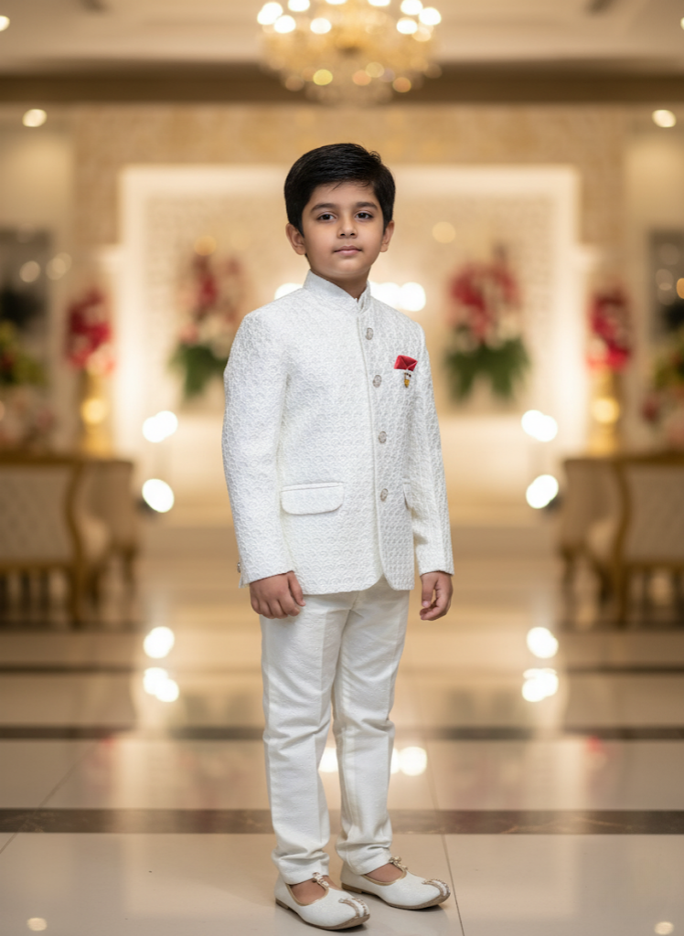 White Emperor Ceremonial Jacket Set