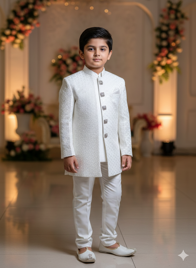 Ivory Monarch Sherwani Suit