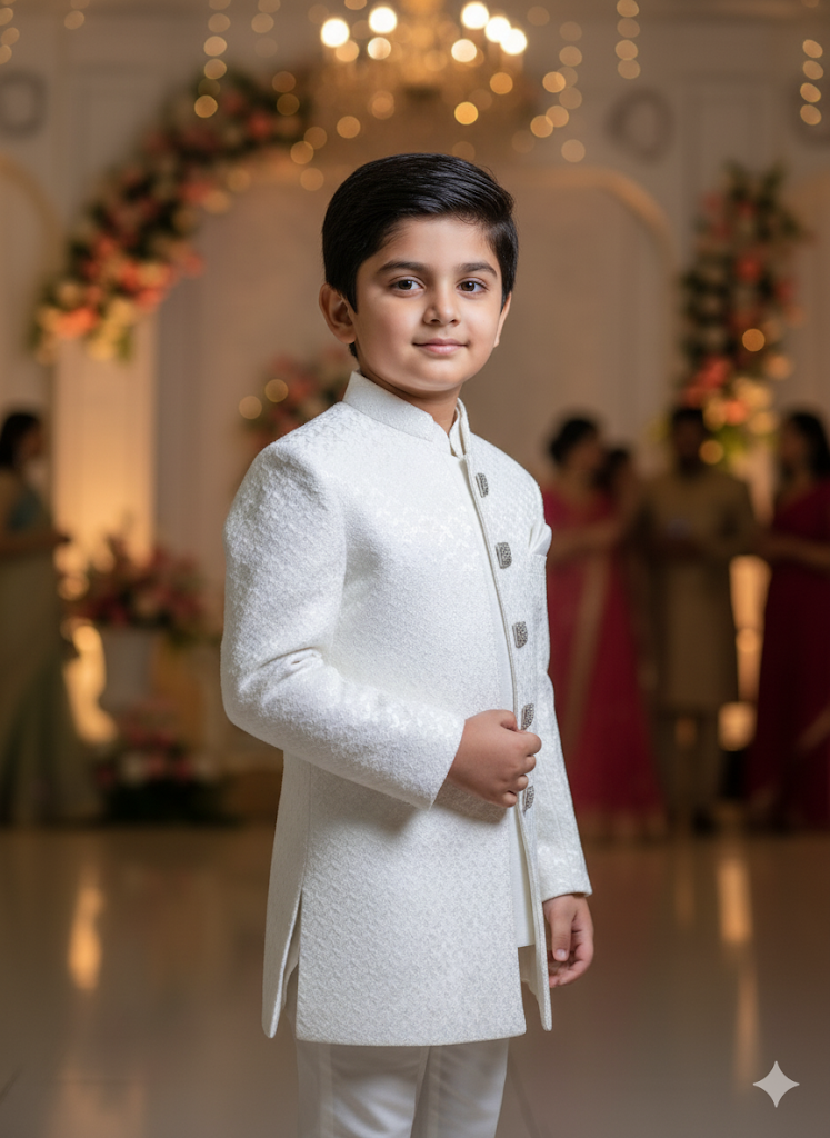 Ivory Monarch Sherwani Suit