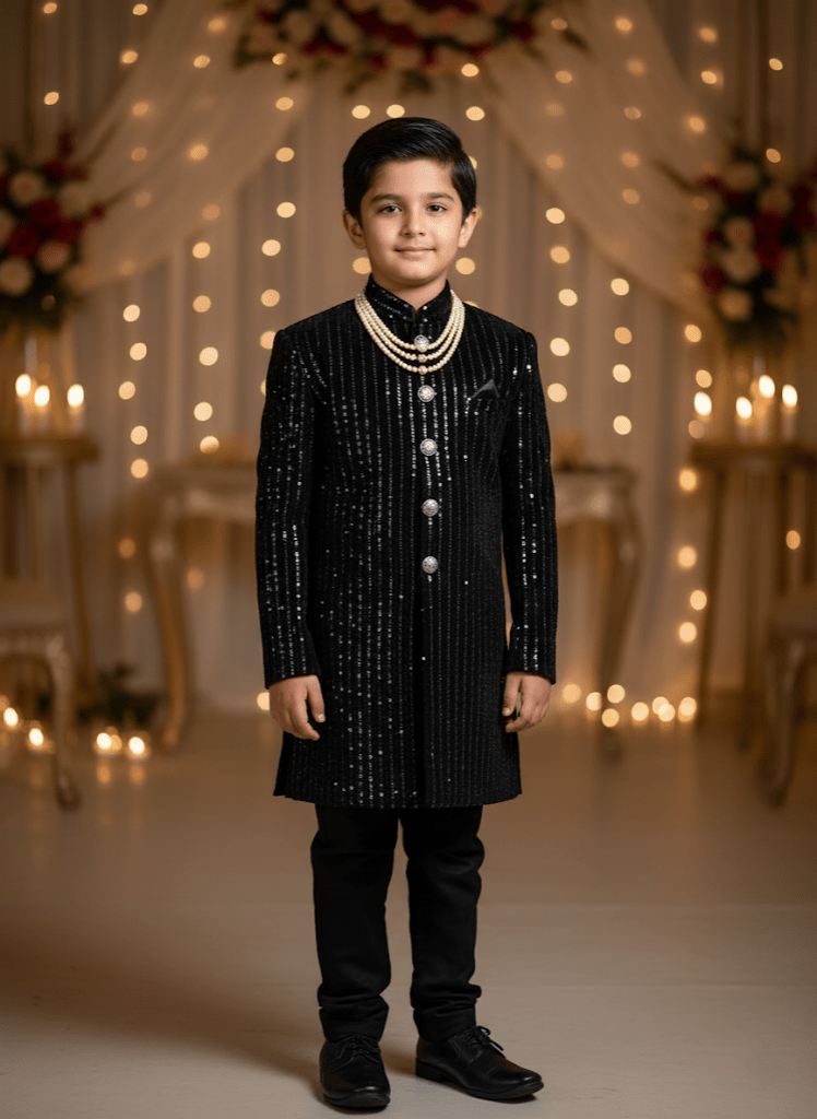 Black Tie Maharaja Sequin Set