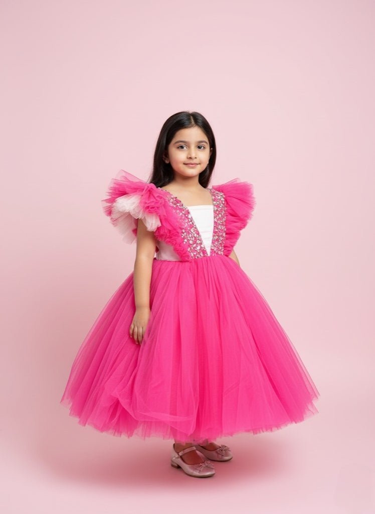 The Fuchsia Ruffle Dream Gown