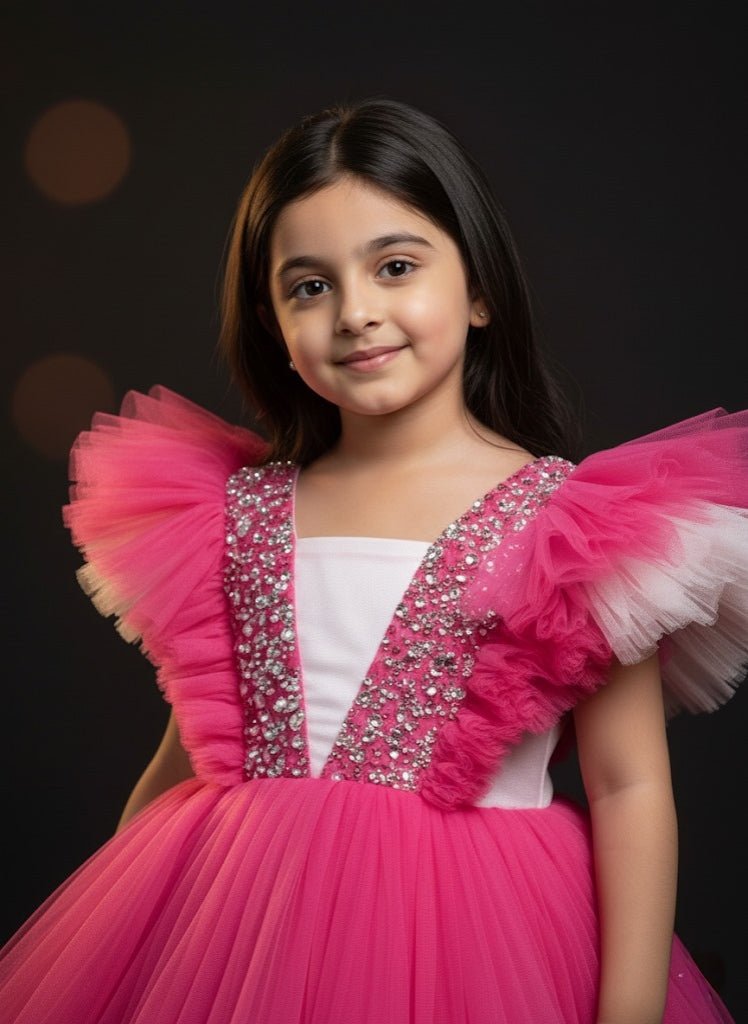 The Fuchsia Ruffle Dream Gown