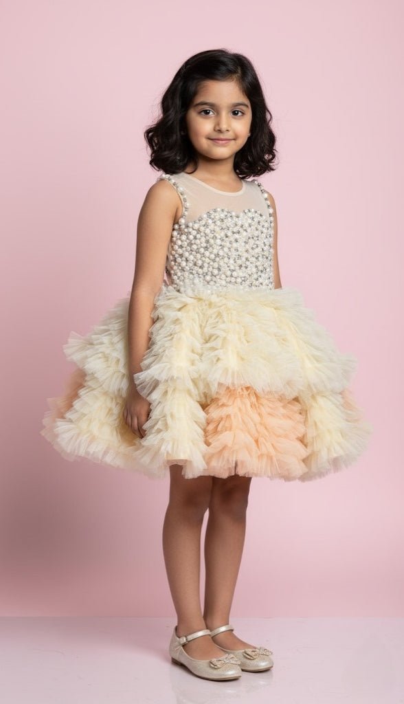 The Pearl Bloom Ruffle Dress