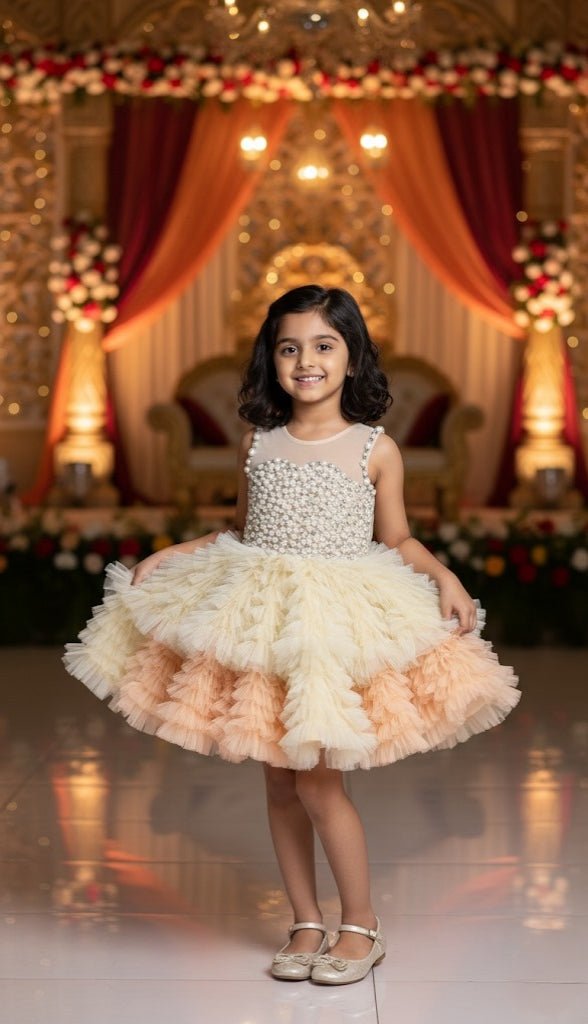The Pearl Bloom Ruffle Dress