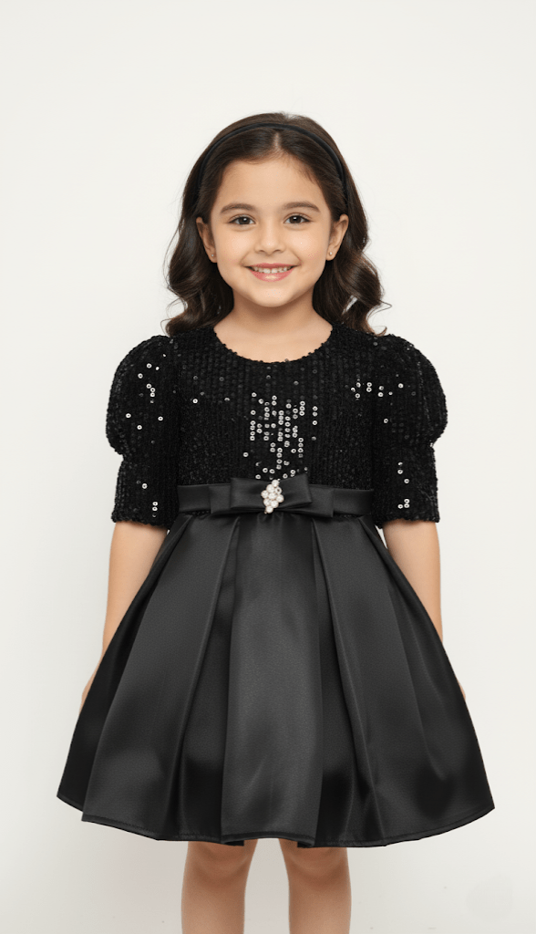 The Midnight Noir Sequin Frock
