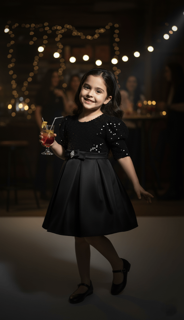 The Midnight Noir Sequin Frock