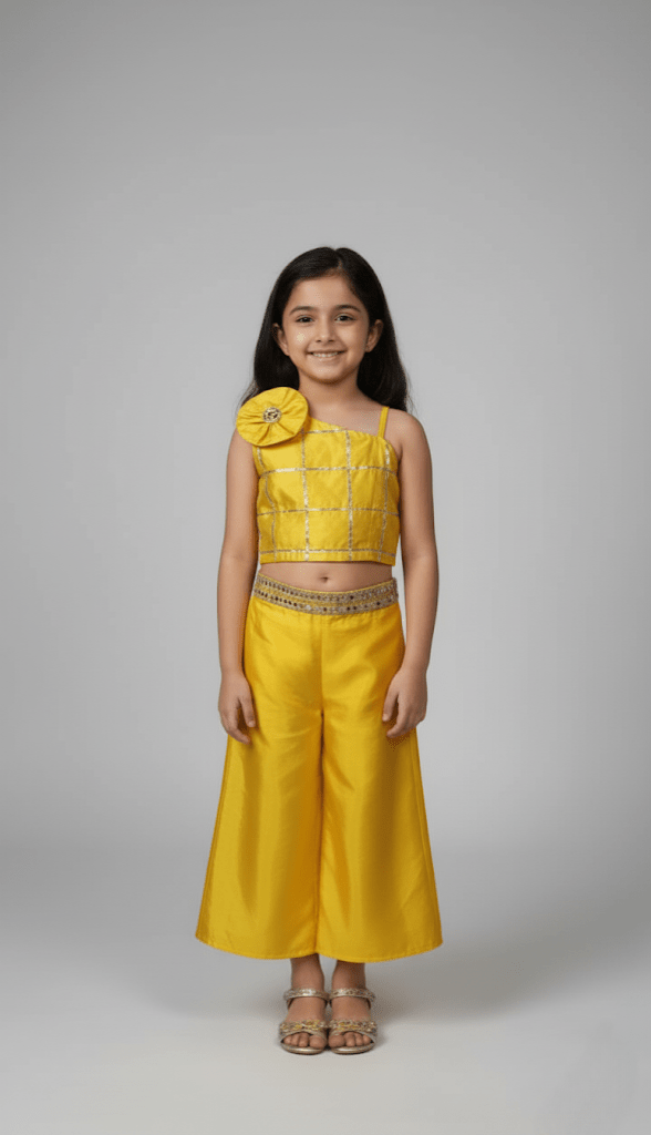 The Turmeric Gota Palazzo Set