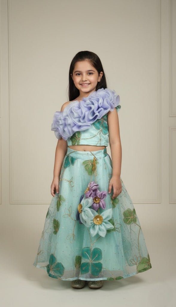 The Water Lily Ruffle Lehenga