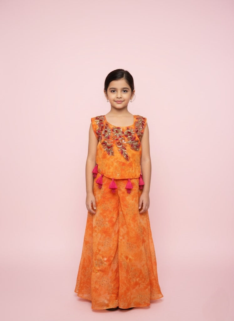 The Coral Sunset Palazzo Set