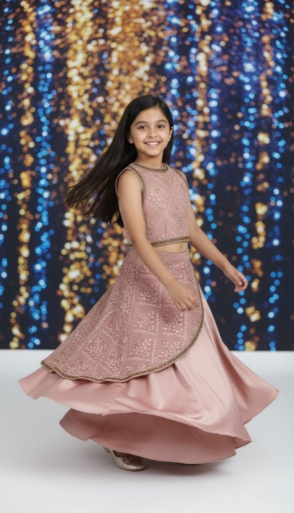 The Rose Quartz Peplum Lehenga Set