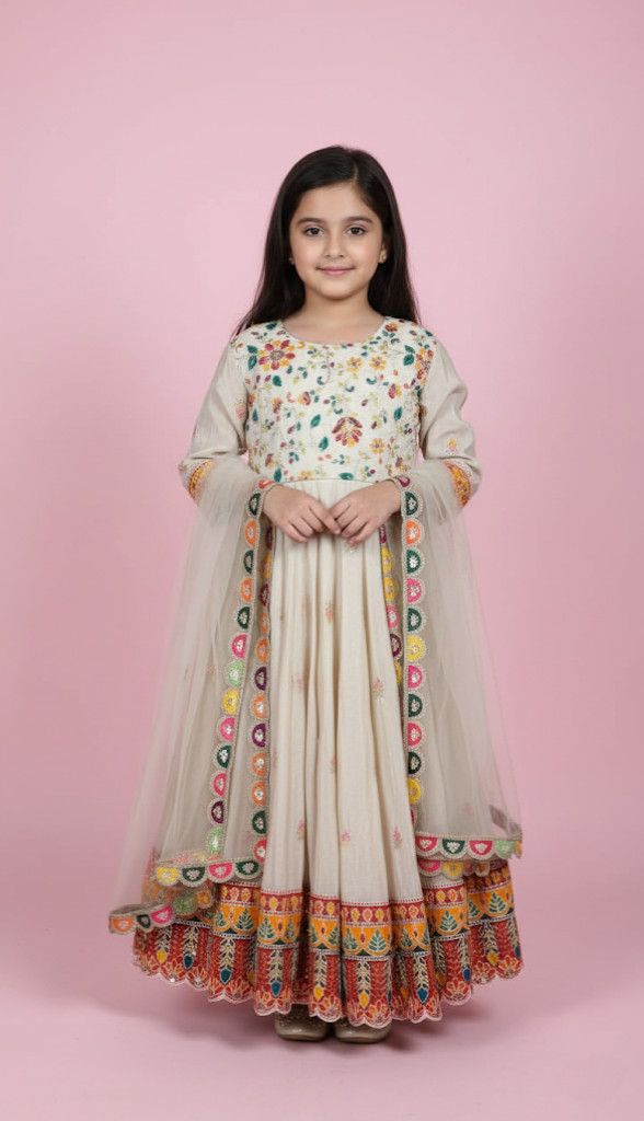 The Marigold Bloom Anarkali Set