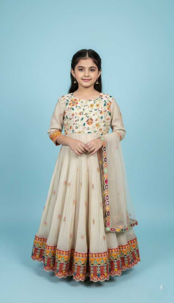 The Marigold Bloom Anarkali Set