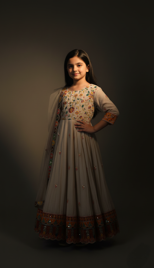 The Marigold Bloom Anarkali Set
