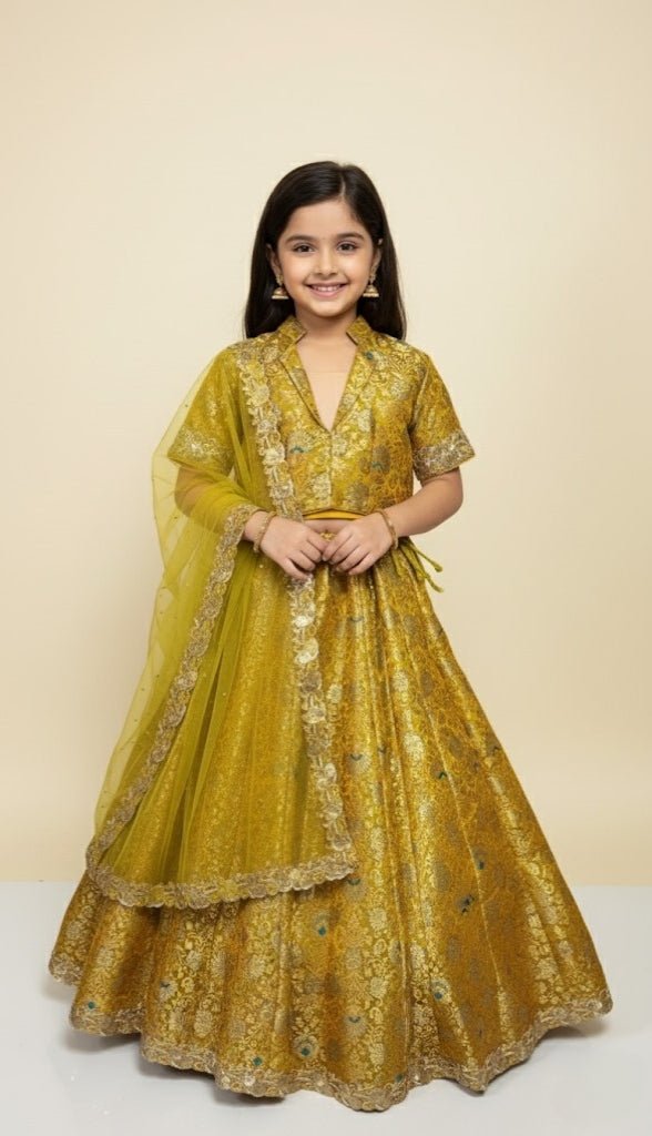 Sunehri Aabroo Brocade Lehenga Set