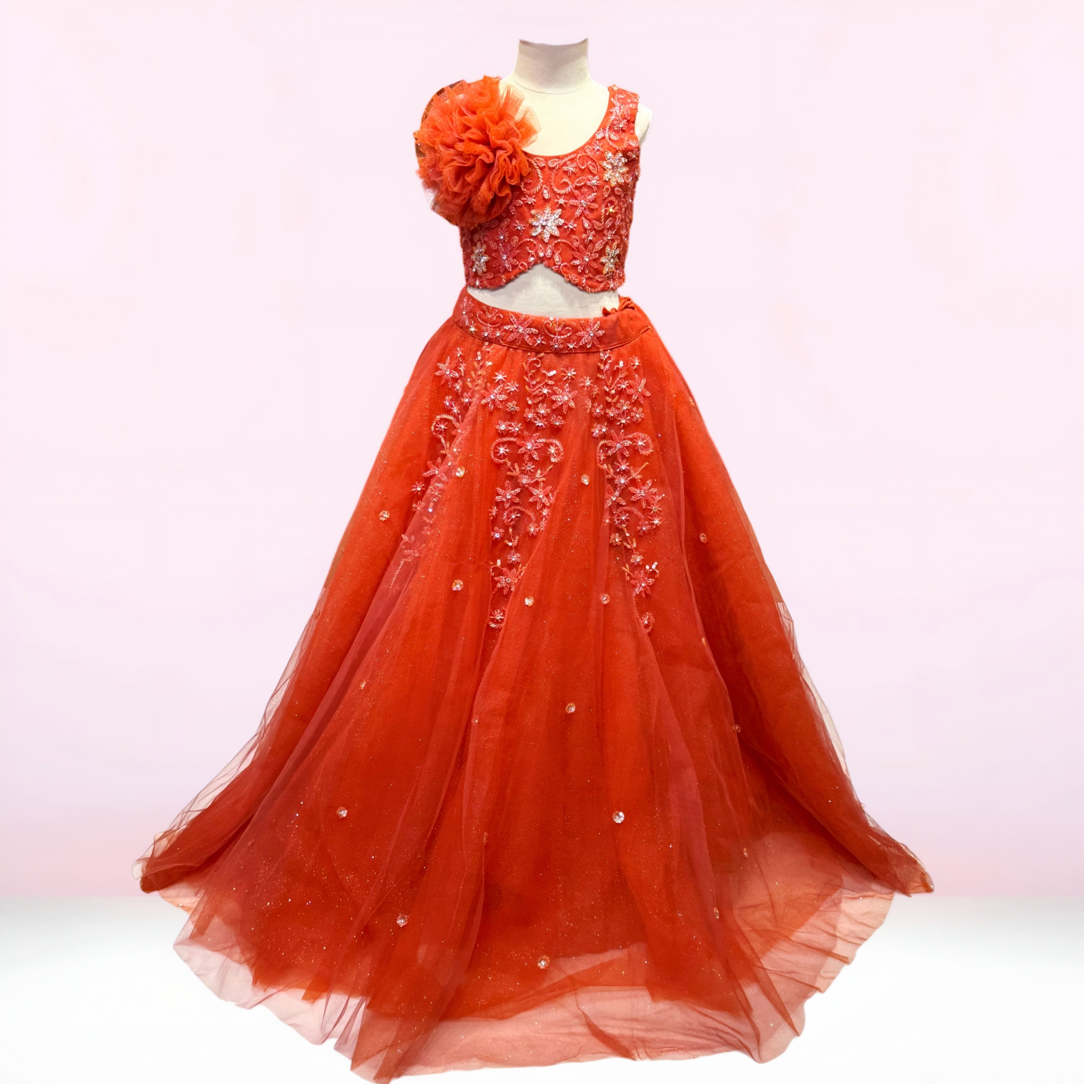 Burning Rose Ballgown