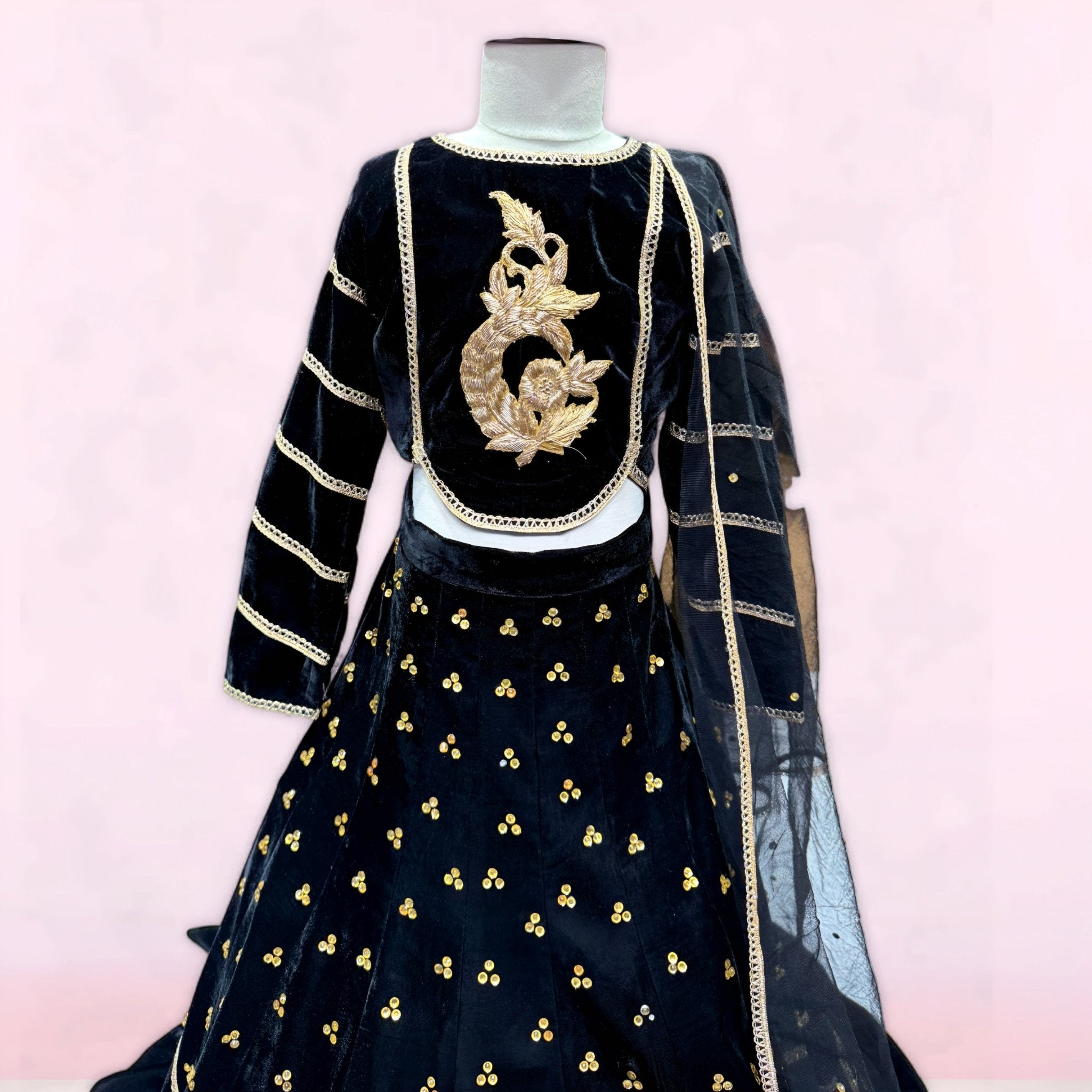 Midnight Majesty Lehenga